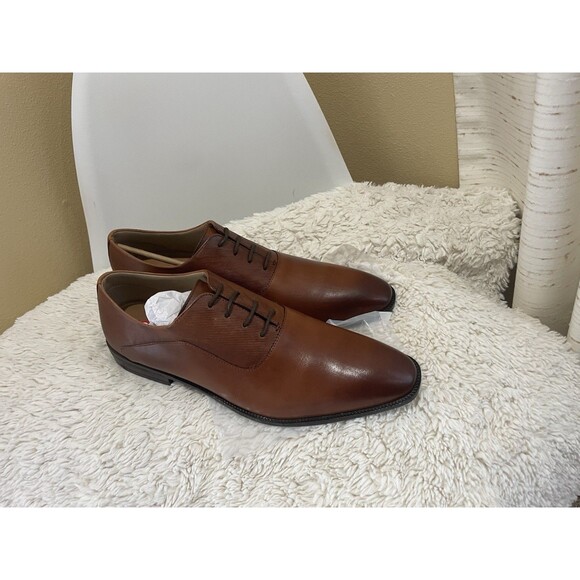 NIB ALDO Morio Men\'s Dapper Oxford Shoes Brown Size 13 Laces Closed Round Toe main image 4